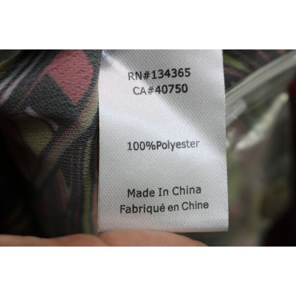 Vanessa Williams Silky Button Up Blouse-Size 3X-Tie Front-New without Tags - Picture 6 of 11